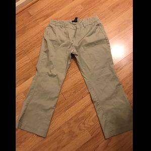 New York & company khaki tan bootcut trousers 18 p